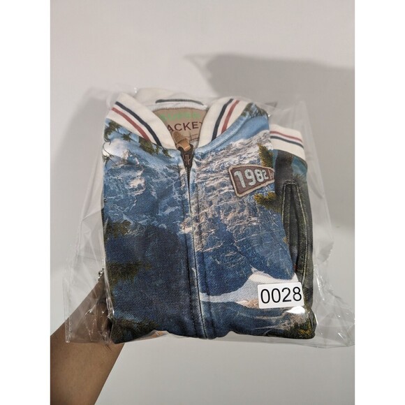 Scotch & Soda Super Jacket Kids Sz 10 Nature Full Zip Bomber Varsity - Picture 11 of 11